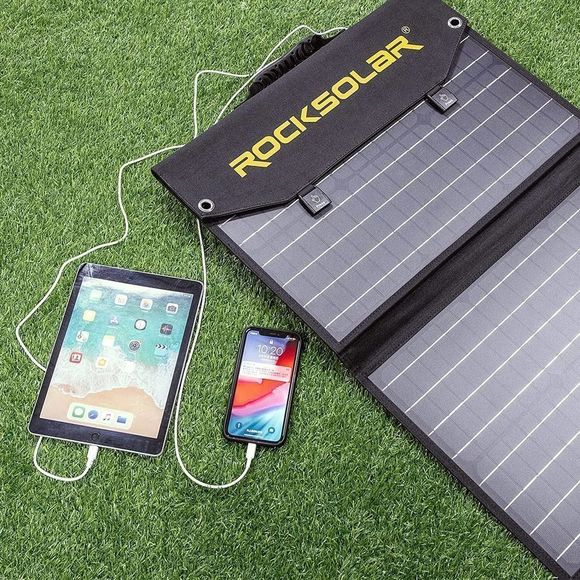 ROCKSOLARΒ 60 WattβFoldable Solar Panel Kit Cell Solar Battery Charger - Picture 6 of 10